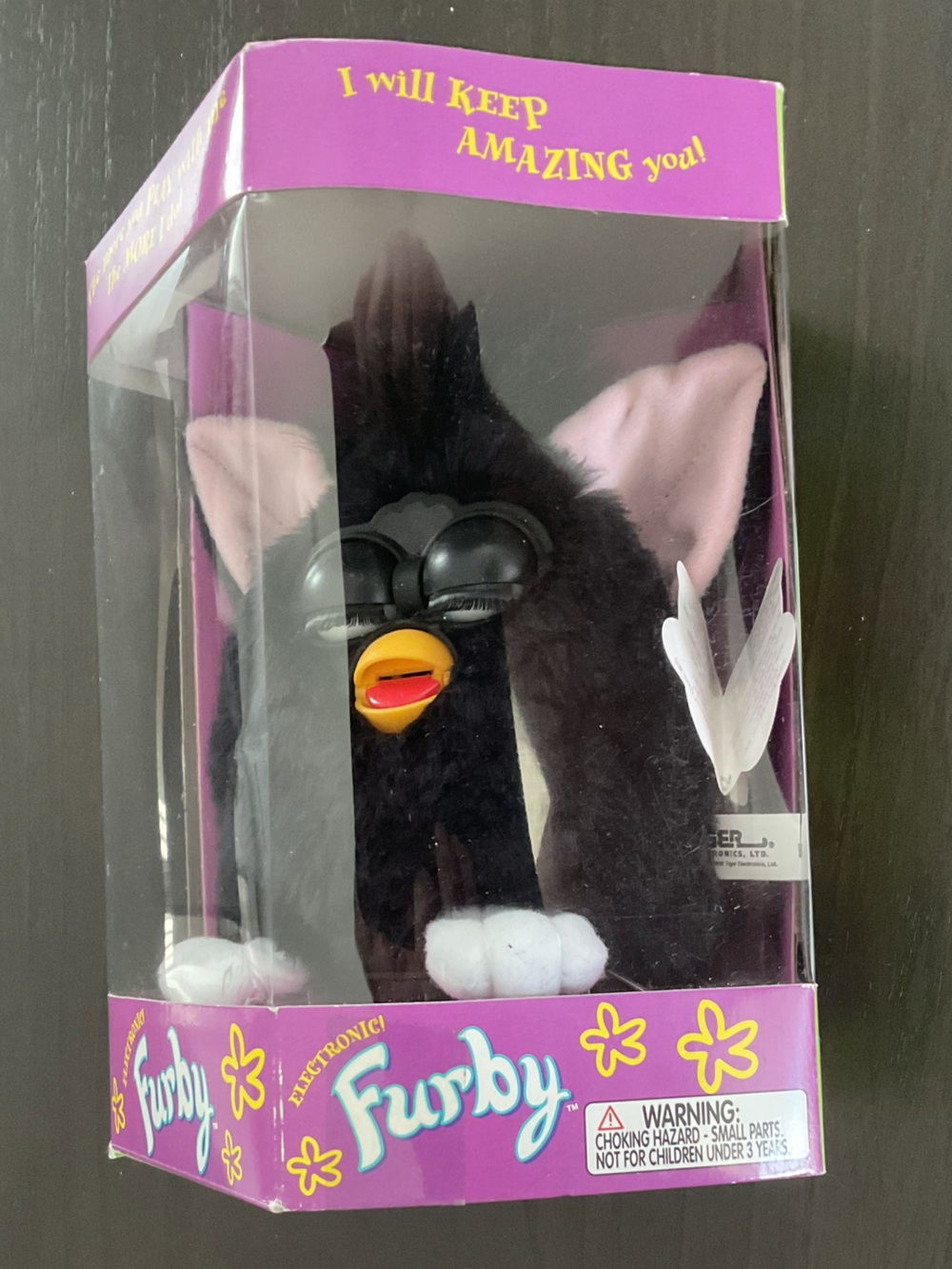 The 1998 Furby, created by Tiger Electronics Vintage